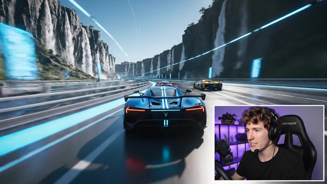 A 16:9 gaming livestream with the streamer's facecam in the corner